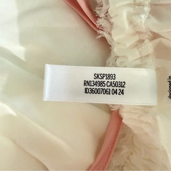 New! For Love & Lemons White Alexa Slip Mini Dress Size Large 23985 - Picture 11 of 14